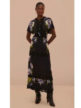 farm rio blue tile dream sleeveless maxi dress Blue Tile Dream Sleeveless Maxi Dress FARM Rio